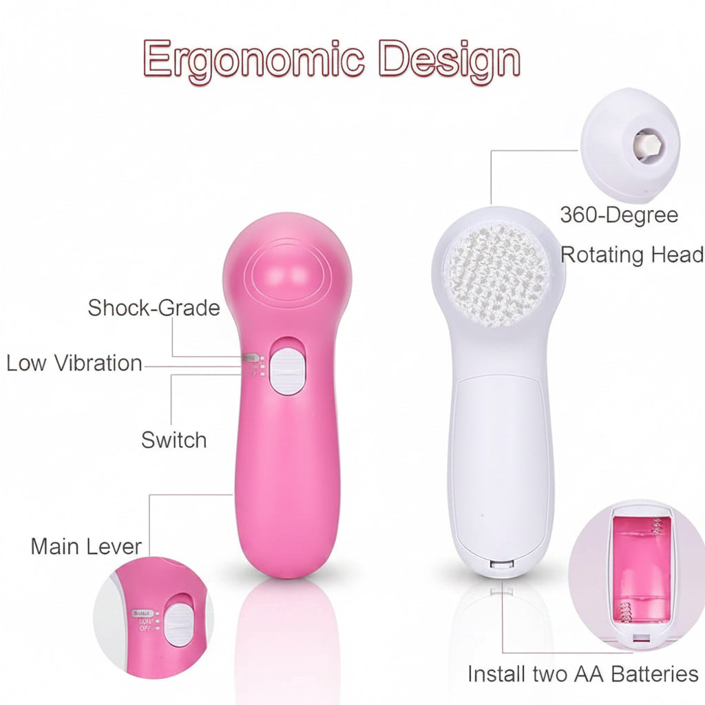 5 in 1 deep cleaning facial brush